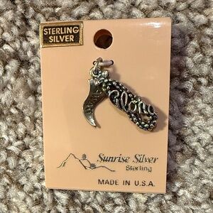 Sunrise Silver Sterling sterling silver. Aloha Hawaii Pendant